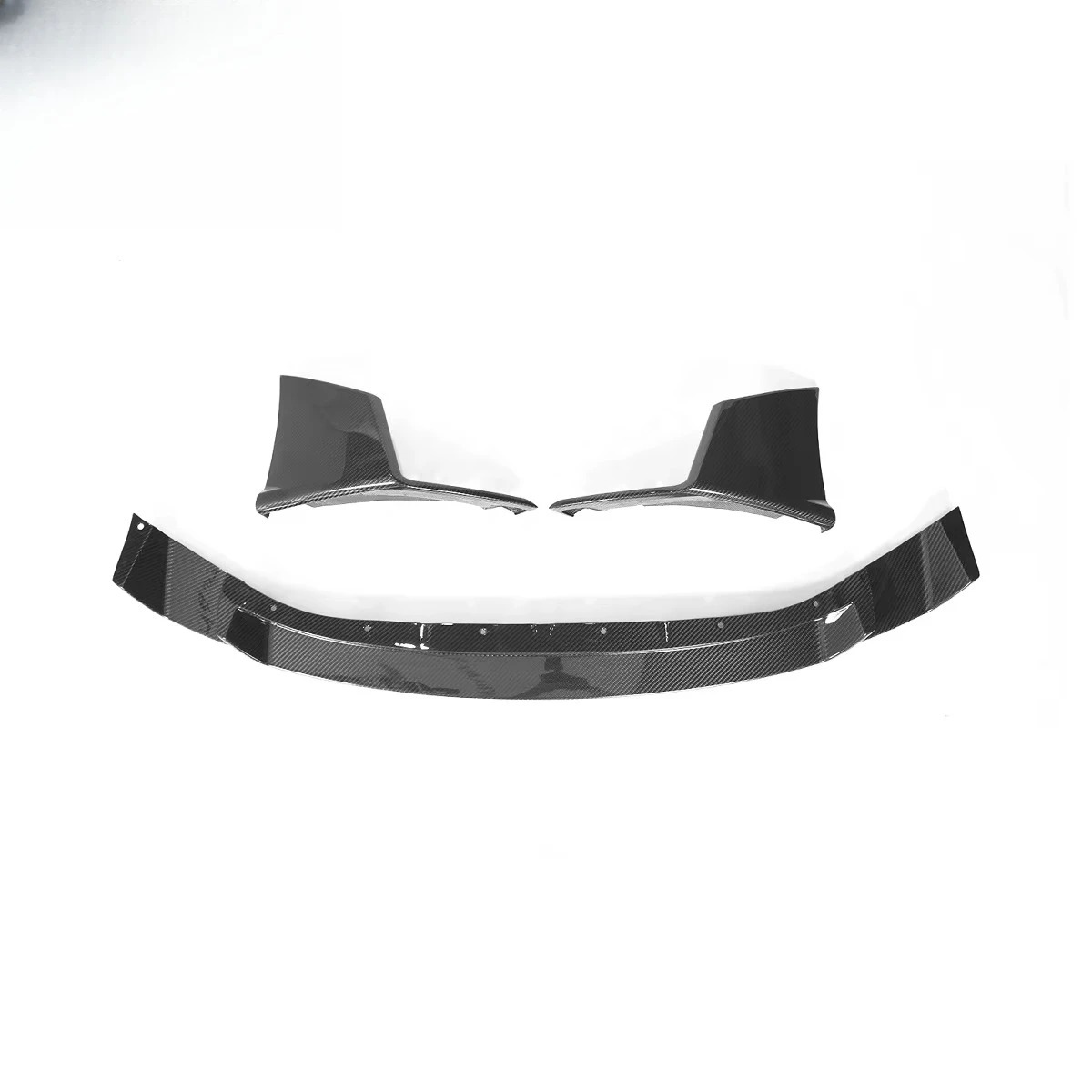 Front Bumper Lower Lip Dry Carbon Fiber SK Style Three-Piece Front Lip for M2 G87